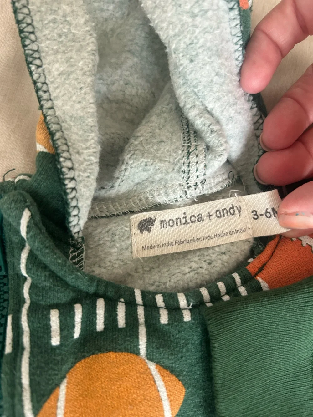 Monica & Andy/ Primary Green Star and Football Baby outfits 3-6 months
